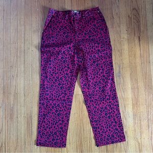 Vans cheetah print pants